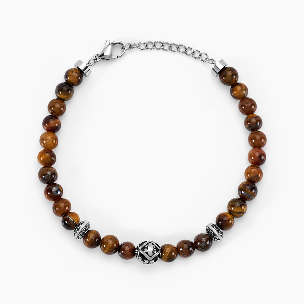 Bracelet Labhras Acier Blanc - Bracelets cha&icirc;nes Homme | Marc Orian