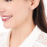 Boucles D'oreilles Puces Fidelia Boule Or Blanc - Puces Femme | Marc Orian