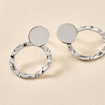 Boucles D'oreilles Pendantes Merrilie Argent Blanc - Pendantes Femme | Marc Orian