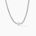 Collier Eternity Argent Blanc Oxyde De Zirconium - Colliers avec pierres Femme | Marc Orian