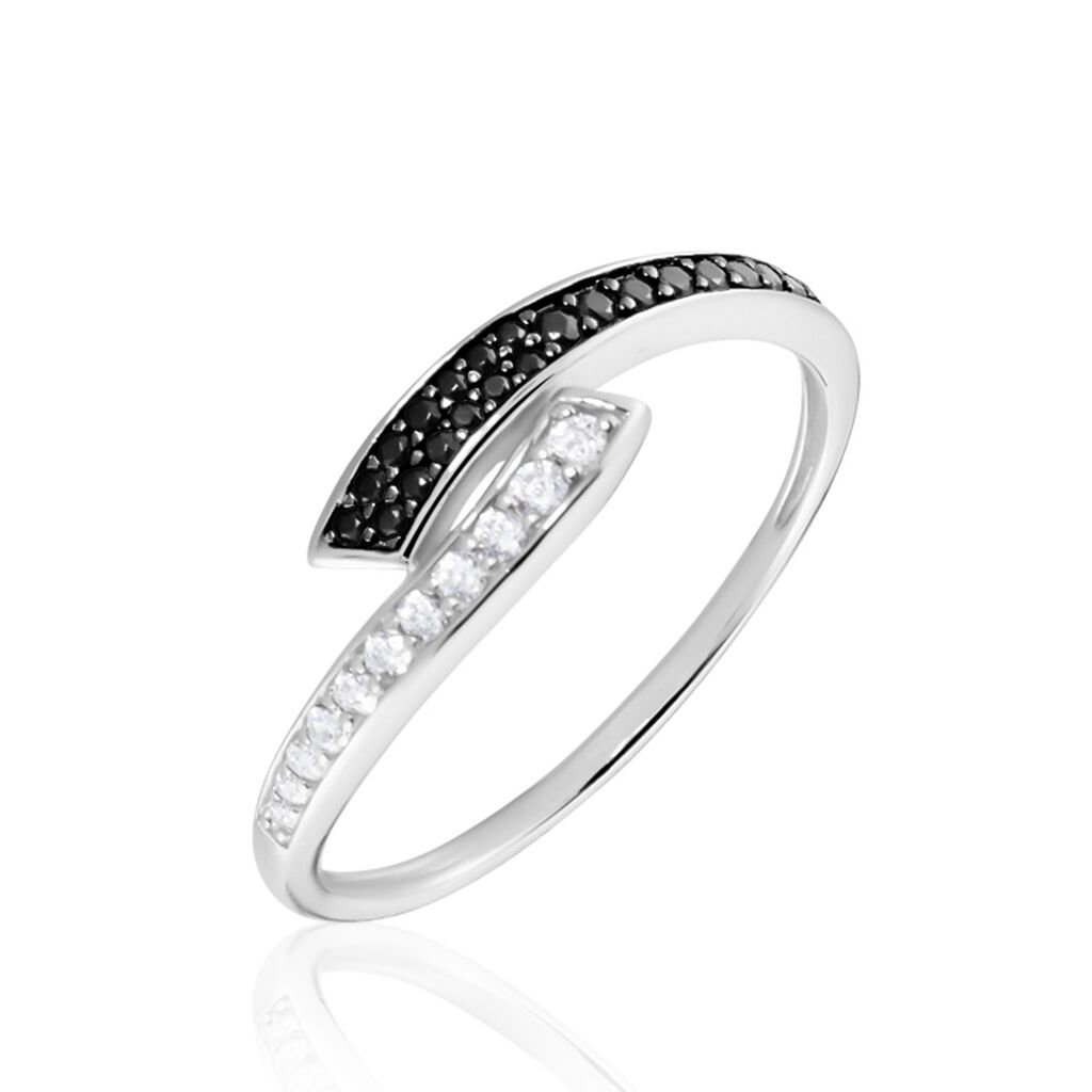 Bague Argent Blanc Agafya Oxydes De Zirconium - Bagues avec pierre Femme | Marc Orian