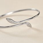 Bracelet Jonc Maisha Argent Blanc - Bracelets joncs Femme | Marc Orian
