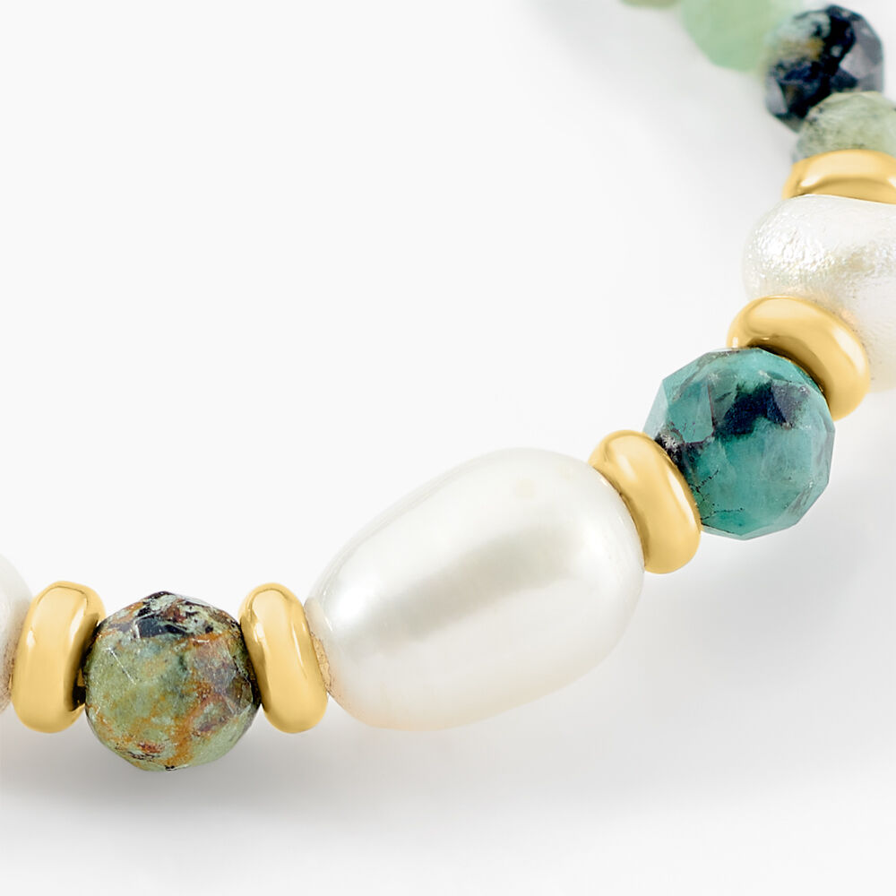 Bague Acier Jaune Turquoise - Bijoux fantaisie Femme | Marc Orian