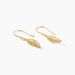 Boucles D'oreilles Pendantes Hanae Plaqué Or Jaune
