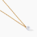 Collier Delma Plaqu&eacute; Or Jaune Oxyde De Zirconium - Colliers avec pierres Femme | Marc Orian