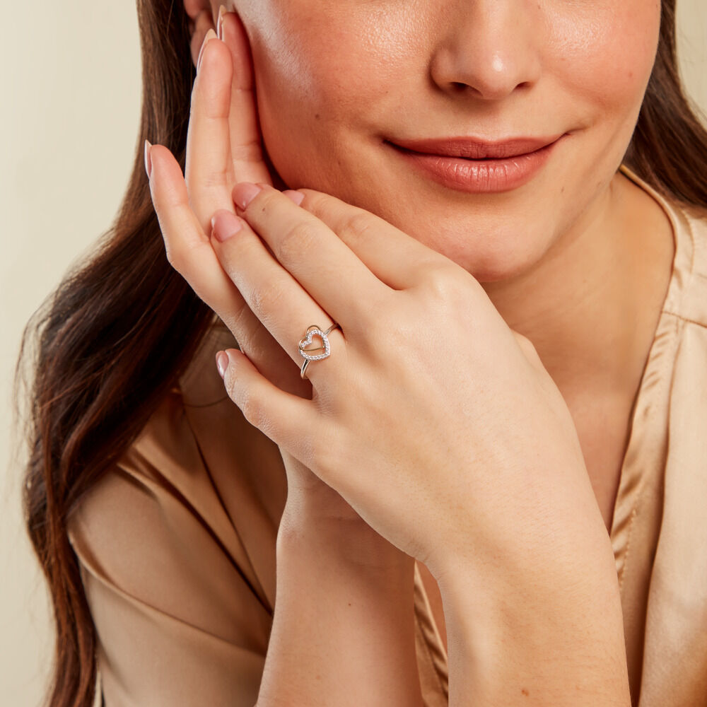Bague Gine Or Jaune Oxyde De Zirconium - Fête des mères Femme | Marc Orian
