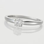 Bague Solitaire Or Blanc Flora Diamant - Solitaires Femme | Marc Orian