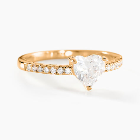 Bague Crush Plaqué Or Jaune Oxyde De Zirconium - Solitaires Femme | Marc Orian