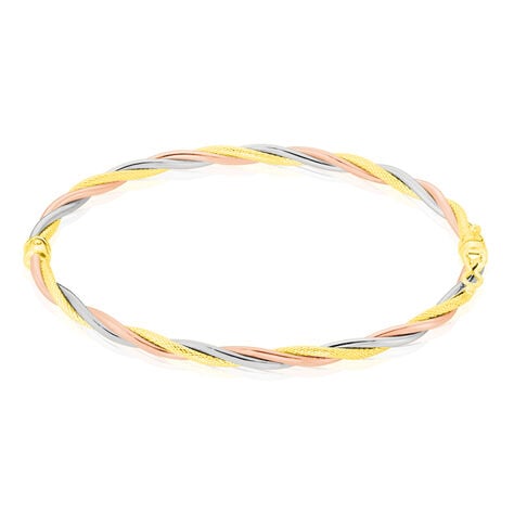 Bracelet Jonc Temani Or Tricolore - Bracelets joncs Femme | Marc Orian