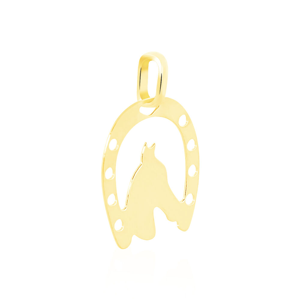Pendentif Egide Fer A Cheval Or Jaune - Pendentifs Femme | Marc Orian