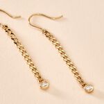 Boucles D'oreilles Pendantes Vienne Or Jaune Oxyde De Zirconium - Pendantes Femme | Marc Orian