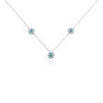 Collier Aurel Argent Blanc Turquoise Oxyde De Zirconium - Colliers avec pierres Femme | Marc Orian
