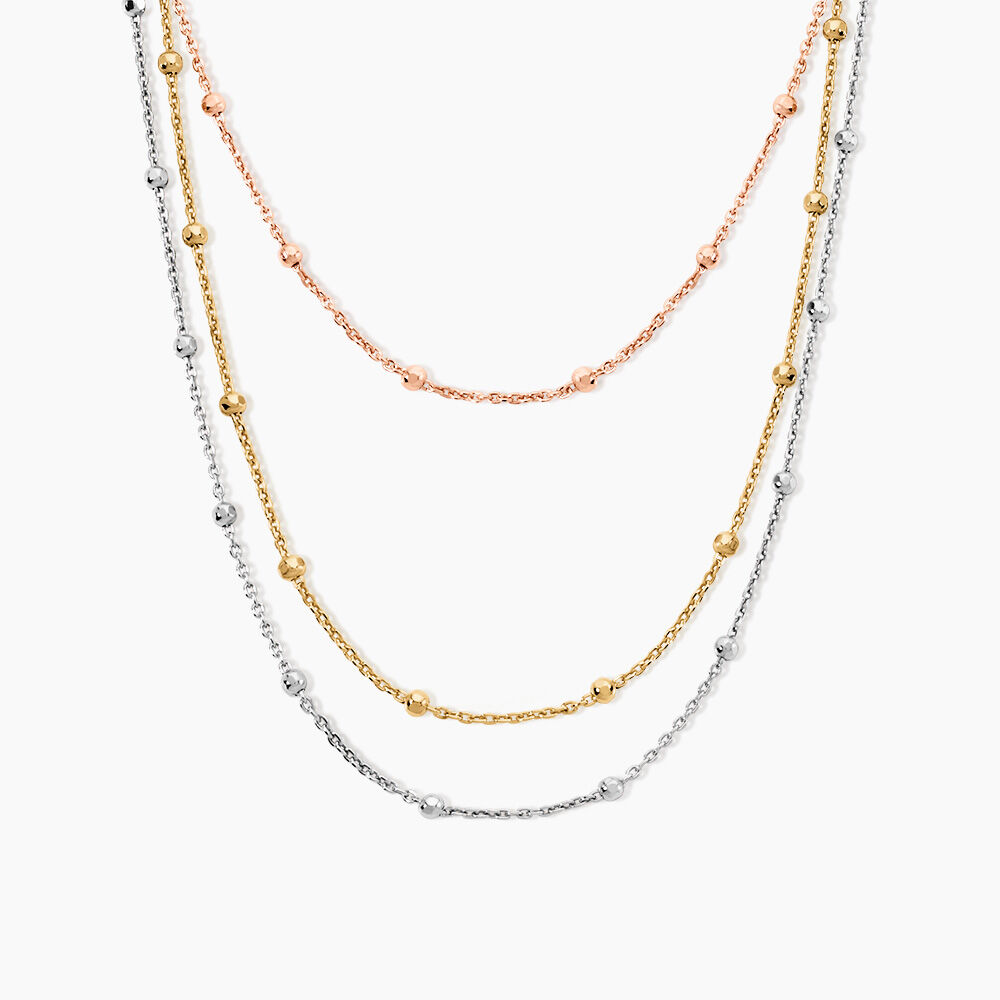 Collier Clorinthe Argent Tricolore - Colliers multirangs Femme | Marc Orian