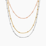 Collier Clorinthe Argent Tricolore - Colliers multirangs Femme | Marc Orian