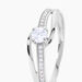 Bague Armelle Or Blanc Oxyde De Zirconium - Solitaires Femme | Marc Orian