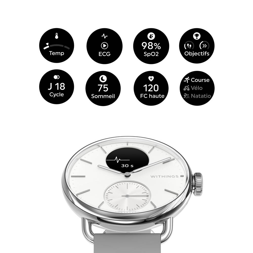 Montre Connectée Withings Scanwatch 2 - Montres connectées Femme | Marc Orian