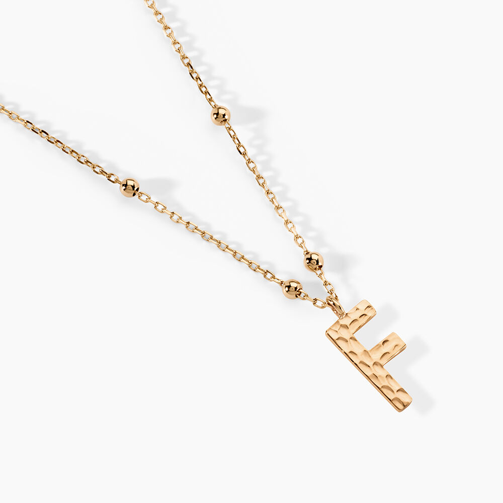 Collier Plaqu&eacute; Or Jaune Lettra - Colliers ete Femme | Marc Orian