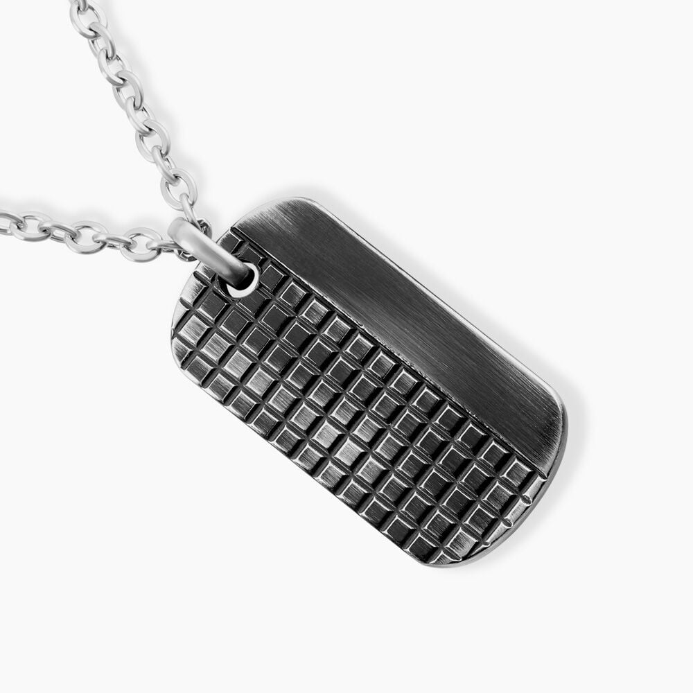 Collier Phebus Him Acier Blanc - Colliers fantaisie Homme | Marc Orian