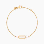 Bracelet Ellin Plaque Or Jaune Oxyde De Zirconium - Bracelets fantaisie Femme | Marc Orian