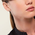 Boucles D'oreilles Puces Astrithr Or Jaune Topaze Oxyde De Zirconium - Puces Femme | Marc Orian