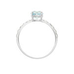 Bague Or Blanc Monroe Topaze Oxydes De Zirconium - Bagues pierres fines Femme | Marc Orian