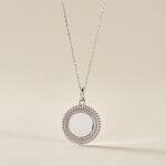 Pendentif Ashe Argent Blanc - M&eacute;dailles et m&eacute;daillons Femme | Marc Orian