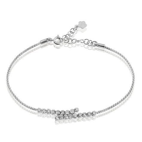 Bracelet Shirley Argent Blanc Oxyde De Zirconium - Bracelets chaînes Femme | Marc Orian
