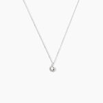 Collier Vrille Accompagnee Or Blanc Diamant - Colliers avec pierres Femme | Marc Orian