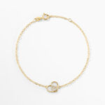 Bracelet Duilio Or Jaune Oxyde De Zirconium - Bracelets cha&icirc;nes Femme | Marc Orian