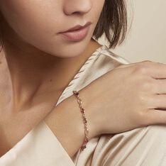Bracelet Ilvaae Plaque Or Jaune Pierre De Synthese - Bracelets chaînes Femme | Marc Orian