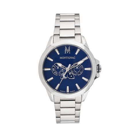 Montre Montignac Round Multifonction Bleu - Montres &eacute;tanches Homme | Marc Orian