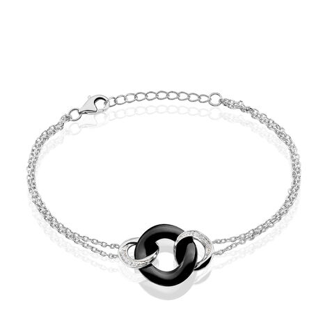 Bracelet Lola Cera Argent Blanc Céramique Et Oxyde De Zirconium - Bracelets chaînes Femme | Marc Orian