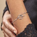 Bracelet Jonc Marie-capucine Argent Blanc - Bracelets joncs Femme | Marc Orian