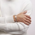 Bracelet Identit&eacute; Phebus Him Classique Acier Blanc - Gourmettes Homme | Marc Orian