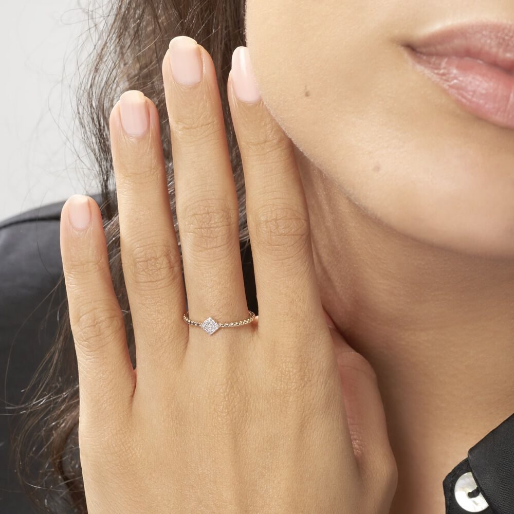 Bague Hanadi Or Jaune Diamant - Bagues pierres précieuses Femme | Marc Orian