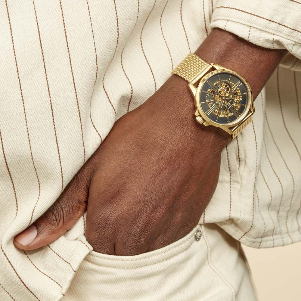 Montre Montignac Round Automatique Noir - Montres automatiques Homme | Marc Orian