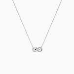 Collier Michayla Blanc Diamant Blanc - Colliers avec pierres Femme | Marc Orian