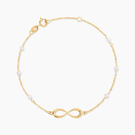 Bracelet Mierla Infini Or Jaune Perle De Culture - Bracelets cha&icirc;nes Femme | Marc Orian