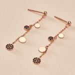 Boucles D'oreilles Pendantes Lorainne Argent Bicolore Oxyde - Pendantes Femme | Marc Orian