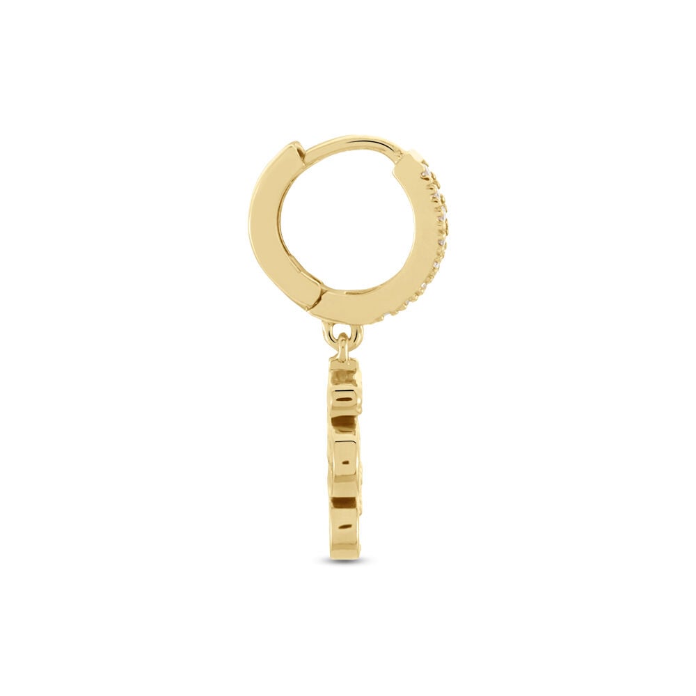 Cr&eacute;ole Unitaire Callistea 5 Plaqu&eacute; Or Jaune Oxyde De Zirconium - Piercings d'oreilles Femme | Marc Orian