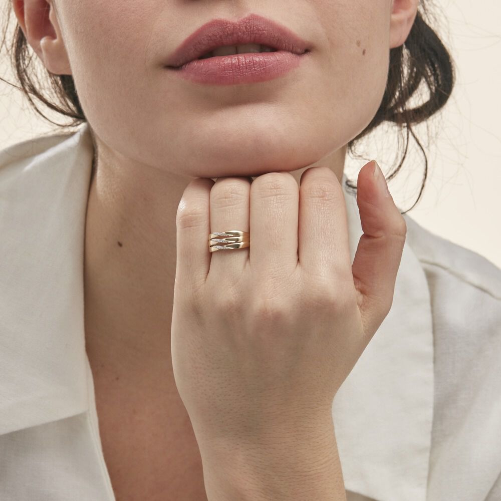 Bague Grasiella Or Jaune Diamant - Bagues pierres précieuses Femme | Marc Orian