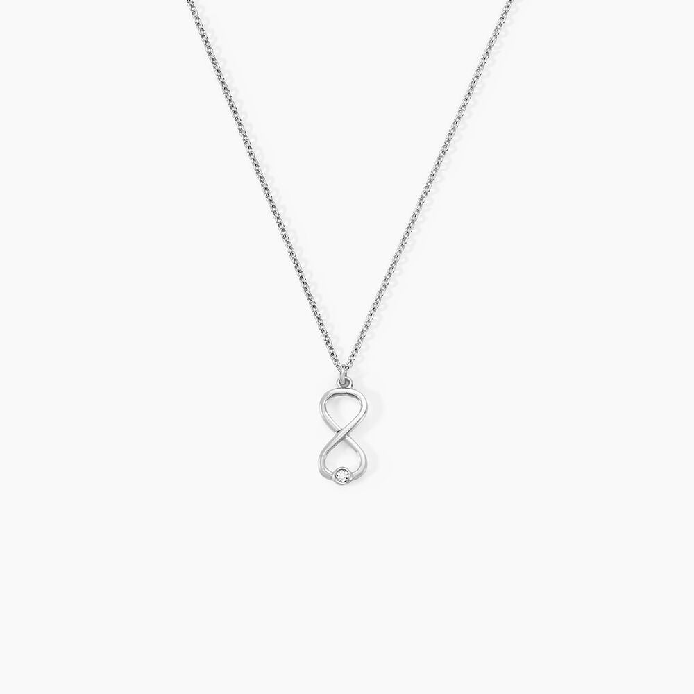 Collier Zayra Argent Blanc Oxyde De Zirconium - Nouveautés Femme | Marc Orian