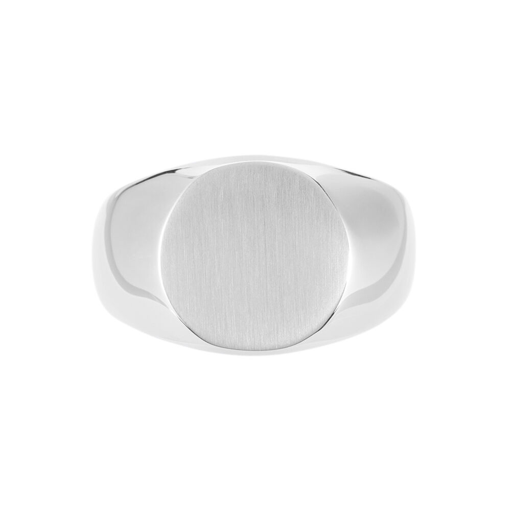 Chevalière Acier Blanc Jerald - Bijoux fantaisie Homme | Marc Orian