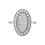 Bague Argent Blanc Eligia Oxydes De Zirconium - Solitaires Femme | Marc Orian