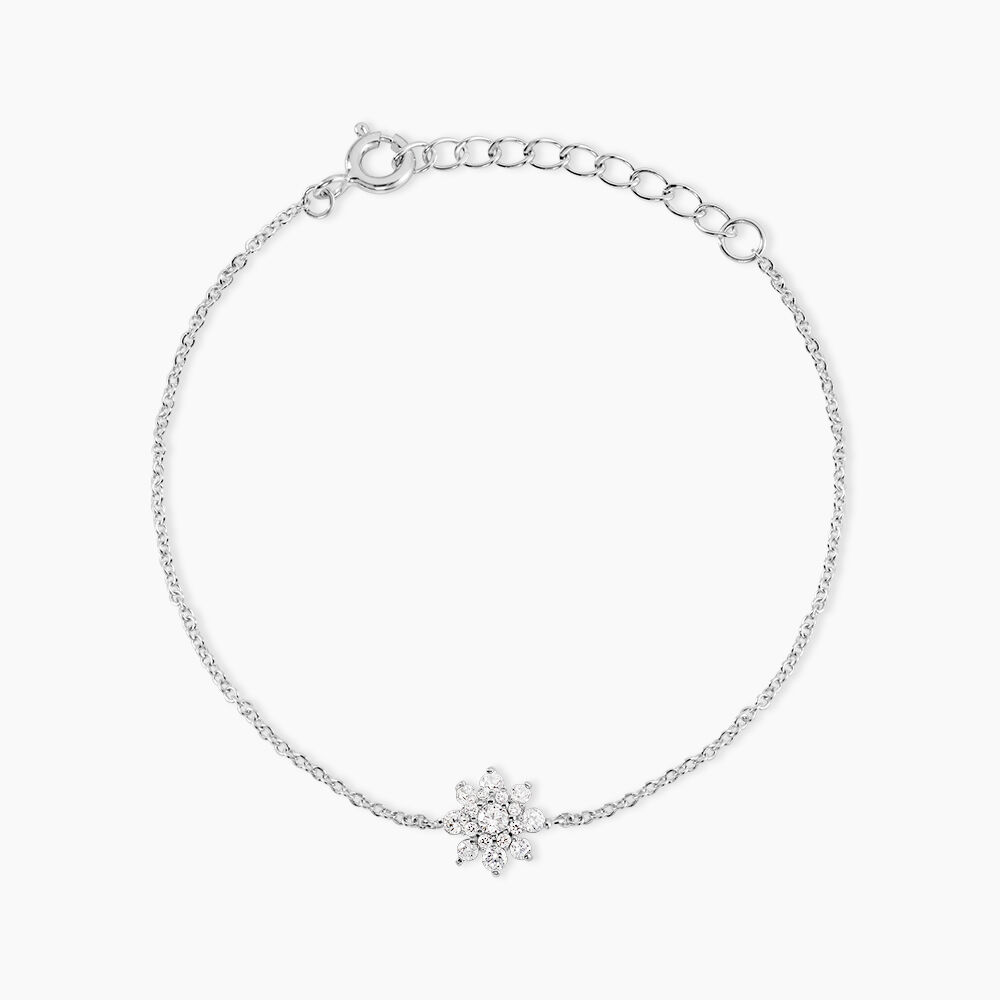 Bracelet Lorraine Argent Blanc Oxyde De Zirconium - Bracelets fantaisie Femme | Marc Orian