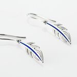 Boucles D'oreilles Pendantes Argent Blanc Stieg - Pendantes Femme | Marc Orian
