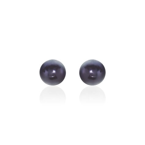 Boucles D'oreilles Puces Micaelle Teintees Or Jaune Perle De Culture - Boucles d'oreilles mariage Femme | Marc Orian