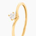 Bague Laocadia Or Jaune Diamant Synthétique - Solitaires Femme | Marc Orian