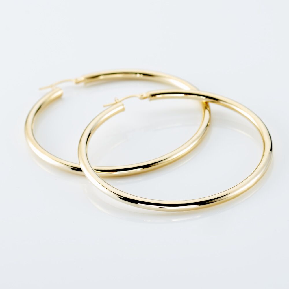 Créoles Or Jaune Rond - Créoles Femme | Marc Orian