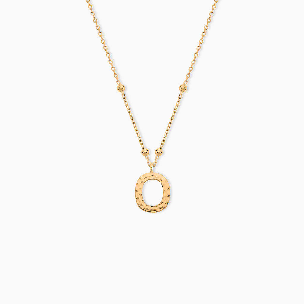 Collier Plaqu&eacute; Or Jaune Lettra - Colliers ete Femme | Marc Orian